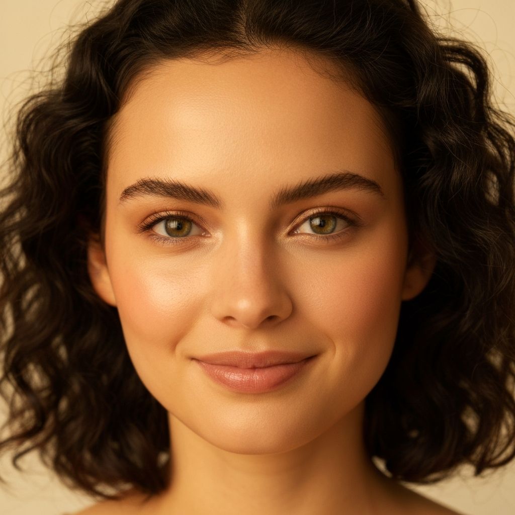 Natural beauty portrait showing healthy skin